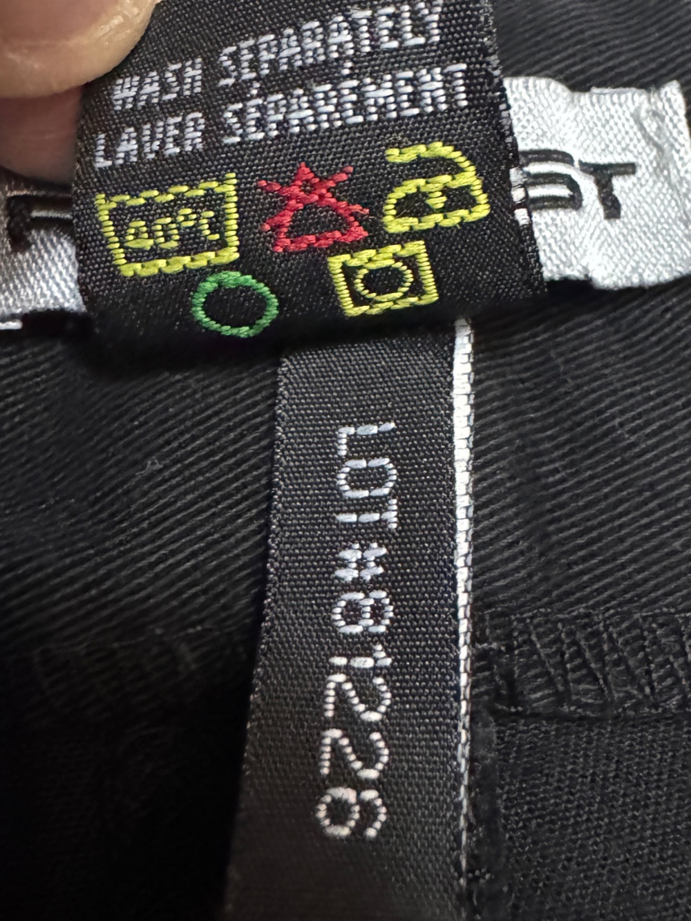 Request Vintage Y2K Black Embroidered Patch Low Rise Grunge Mini Skirt 7 Fits XS - Picture 14 of 15